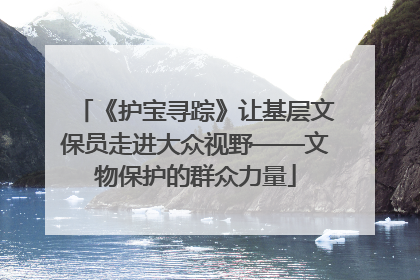 《护宝寻踪》让基层文保员走进大众视野——文物保护的群众力量