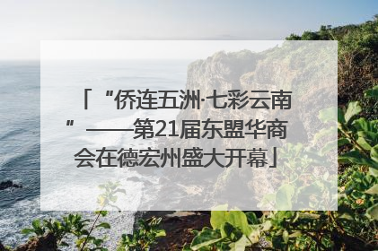 “侨连五洲·七彩云南”——第21届东盟华商会在德宏州盛大开幕