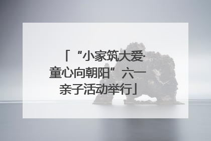 “小家筑大爱·童心向朝阳”六一亲子活动举行