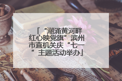 “潮涌黄河畔 红心映党旗”滨州市直机关庆“七一”主题活动举办