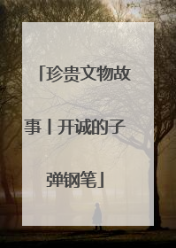 珍贵文物故事丨开诚的子弹钢笔
