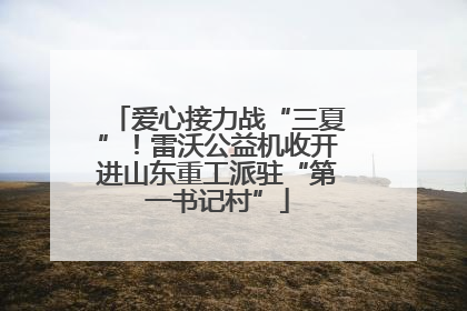 爱心接力战“三夏”！雷沃公益机收开进山东重工派驻“第一书记村”