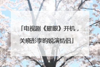 电视剧《耀眼》开机，关晓彤李昀锐演情侣