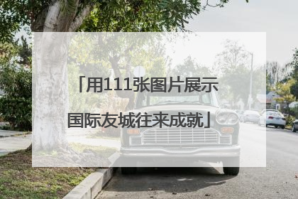 用111张图片展示国际友城往来成就