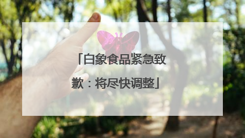白象食品紧急致歉：将尽快调整