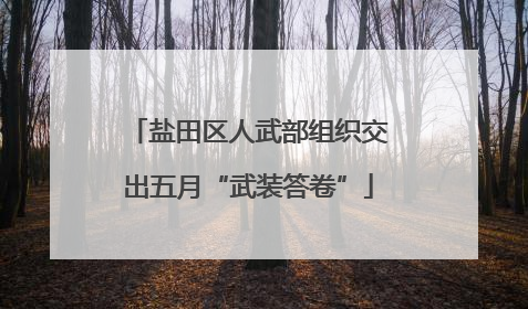 盐田区人武部组织交出五月“武装答卷”