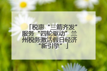 税惠“三箭齐发”服务“四轮驱动”兰州税务激活假日经济“新引擎”