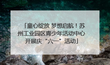 童心绽放 梦想启航！苏州工业园区青少年活动中心开展庆“六一”活动