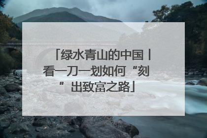 绿水青山的中国丨看一刀一划如何“刻”出致富之路