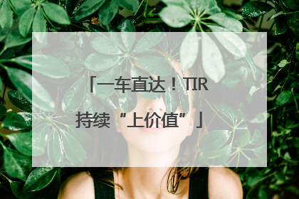 一车直达！TIR持续“上价值”