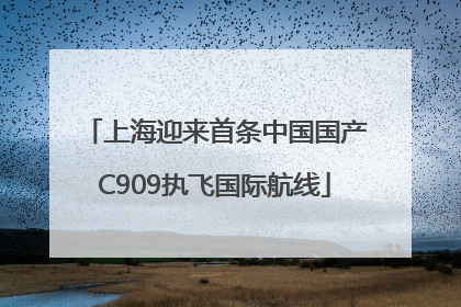上海迎来首条中国国产C909执飞国际航线