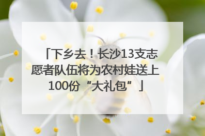下乡去！长沙13支志愿者队伍将为农村娃送上100份“大礼包”