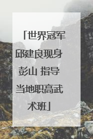 世界冠军邱建良现身彭山 指导当地职高武术班