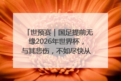 世预赛｜国足提前无缘2026年世界杯，与其悲伤，不如尽快从选帅开始重建