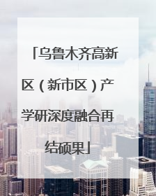 乌鲁木齐高新区（新市区）产学研深度融合再结硕果