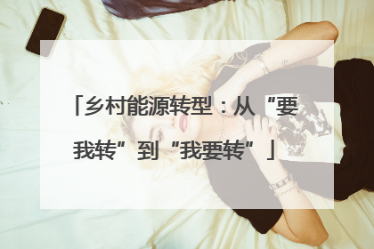 乡村能源转型：从“要我转”到“我要转”