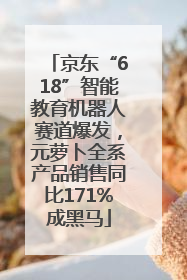 京东“618”智能教育机器人赛道爆发，元萝卜全系产品销售同比171%成黑马