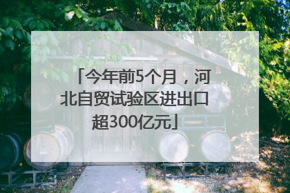 今年前5个月，河北自贸试验区进出口超300亿元