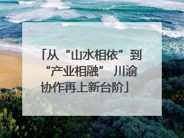 从“山水相依”到“产业相融” 川渝协作再上新台阶