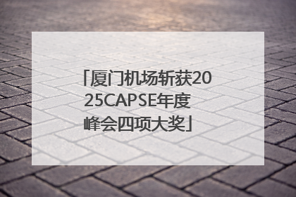 厦门机场斩获2025CAPSE年度峰会四项大奖