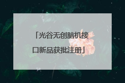 光谷无创脑机接口新品获批注册