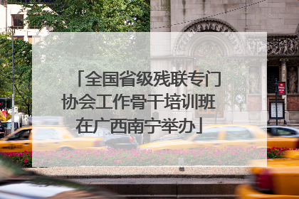 全国省级残联专门协会工作骨干培训班在广西南宁举办