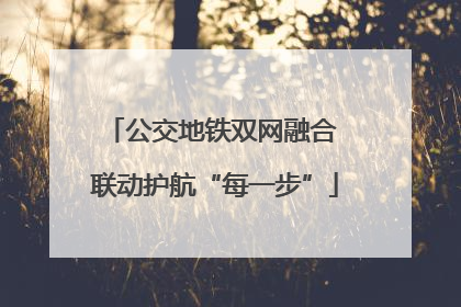 公交地铁双网融合 联动护航“每一步”