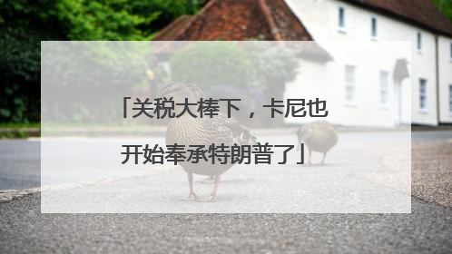 关税大棒下，卡尼也开始奉承特朗普了