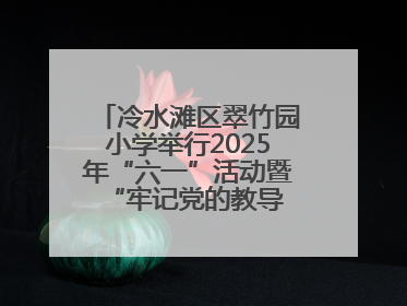 冷水滩区翠竹园小学举行2025年“六一”活动暨“牢记党的教导 争做强国少年”新队员入队仪式