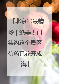 北京号最精彩｜绝美！门头沟这个景区芍药已花开成海
