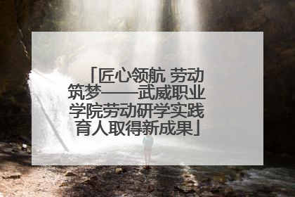 匠心领航 劳动筑梦——武威职业学院劳动研学实践育人取得新成果