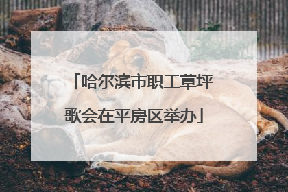 哈尔滨市职工草坪歌会在平房区举办