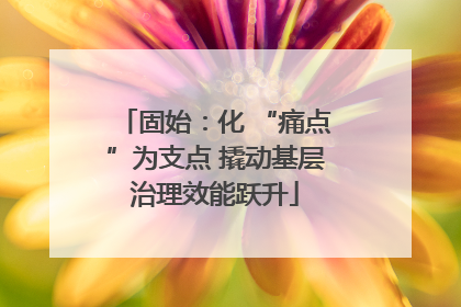 固始：化 “痛点”为支点 撬动基层治理效能跃升