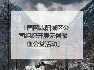 国网咸阳城区公司组织开展无偿献血公益活动