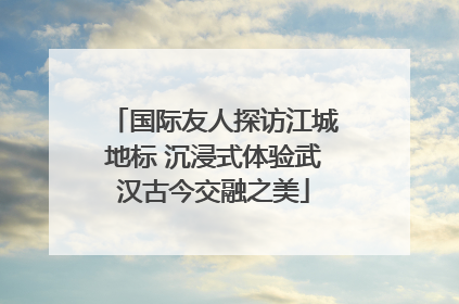 国际友人探访江城地标 沉浸式体验武汉古今交融之美