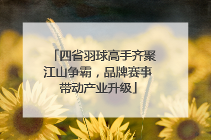 四省羽球高手齐聚江山争霸，品牌赛事带动产业升级