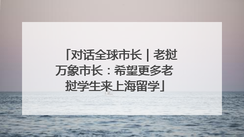 对话全球市长｜老挝万象市长：希望更多老挝学生来上海留学