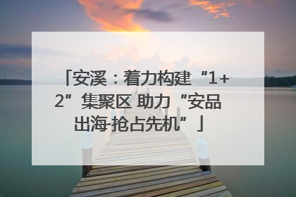 安溪：着力构建“1+2”集聚区 助力“安品出海·抢占先机”