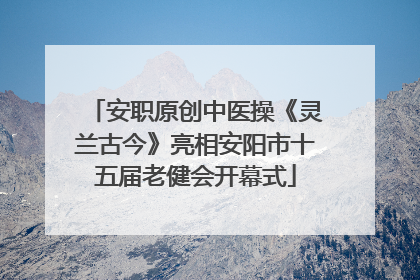 安职原创中医操《灵兰古今》亮相安阳市十五届老健会开幕式