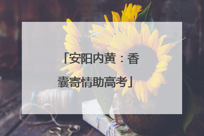 安阳内黄：香囊寄情助高考