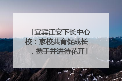 宜宾江安下长中心校：家校共育促成长，携手并进待花开