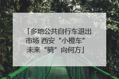 多地公共自行车退出市场 西安“小橙车”未来“骑”向何方