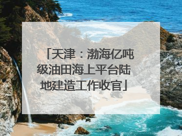 天津：渤海亿吨级油田海上平台陆地建造工作收官