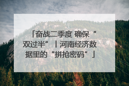 奋战二季度 确保“双过半”丨河南经济数据里的“拼抢密码”