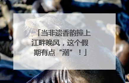 当非遗香韵撞上江畔晚风，这个假期有点“潮”！