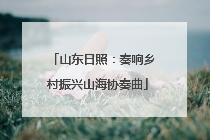 山东日照：奏响乡村振兴山海协奏曲