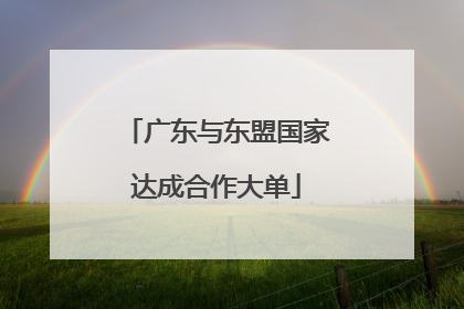 广东与东盟国家达成合作大单