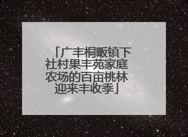广丰桐畈镇下社村果丰苑家庭农场的百亩桃林迎来丰收季