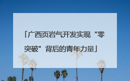 广西页岩气开发实现“零突破”背后的青年力量