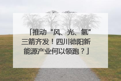 推动“风、光、氢”三箭齐发！四川德阳新能源产业何以领跑？